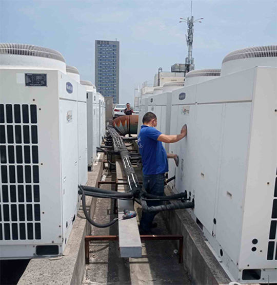 鄂温克中央空调制热和不制冷系统维修方法